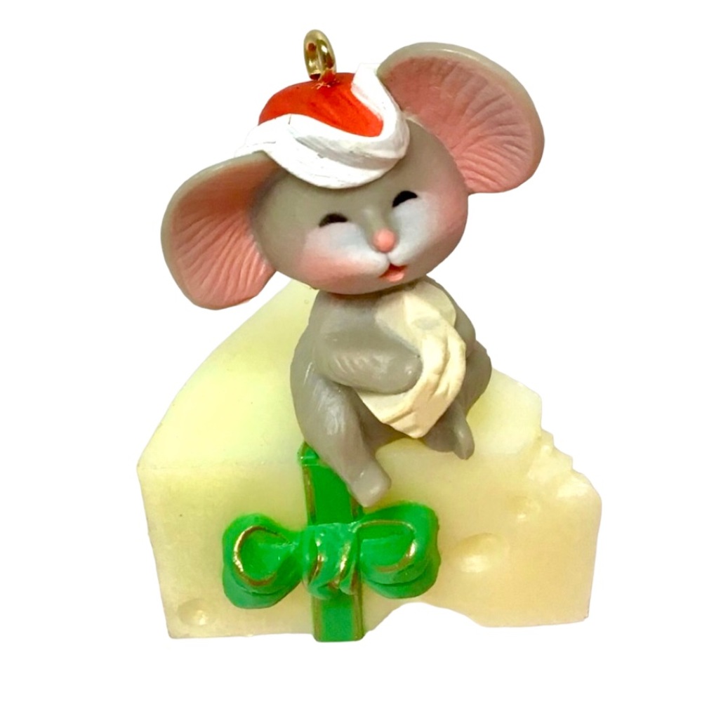 Hallmark 1983 “Mouse on Cheese” Christmas Ornament
